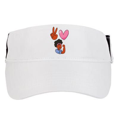 Peace Love Melanin Adult Drive Performance Visor