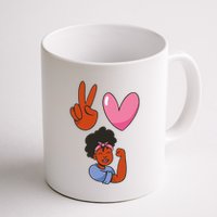 Peace Love Melanin Mug