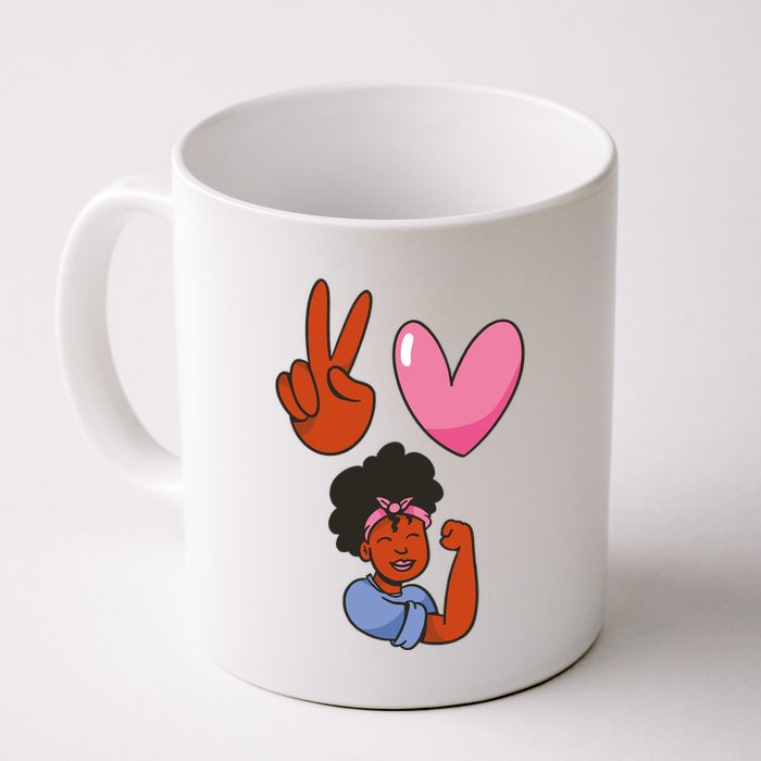 Peace Love Melanin Mug