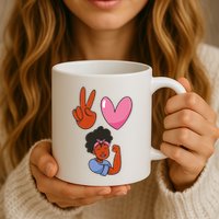 Peace Love Melanin Mug