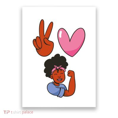 Peace Love Melanin Poster
