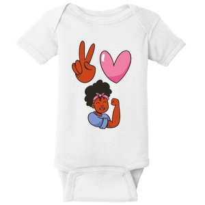 Peace Love Melanin Baby Bodysuit