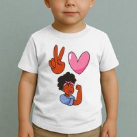 Peace Love Melanin Toddler T-Shirt