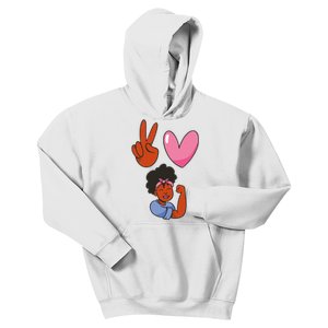 Peace Love Melanin Kids Hoodie