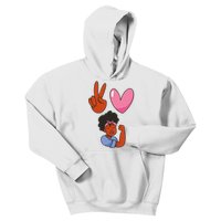 Peace Love Melanin Kids Hoodie