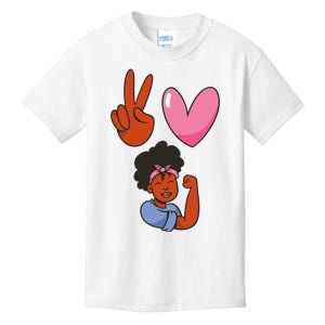 Peace Love Melanin Kids T-Shirt