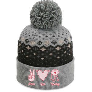 Peace Love Nursing The Baniff Cuffed Pom Beanie