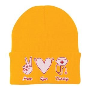 Peace Love Nursing Knit Cap Winter Beanie