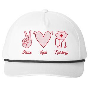 Peace Love Nursing Snapback Five-Panel Rope Hat