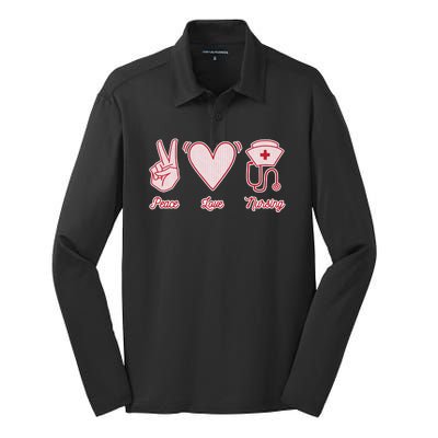 Peace Love Nursing Silk Touch Performance Long Sleeve Polo