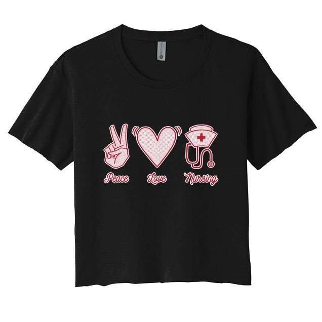 Peace Love Nursing Crop Top