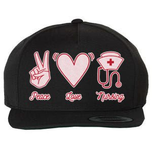 Peace Love Nursing Wool Snapback Cap