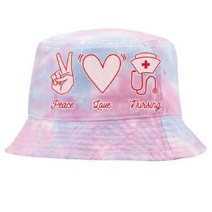 Peace Love Nursing Tie-Dyed Bucket Hat