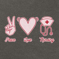 Peace Love Nursing Cotton Canvas Backpack
