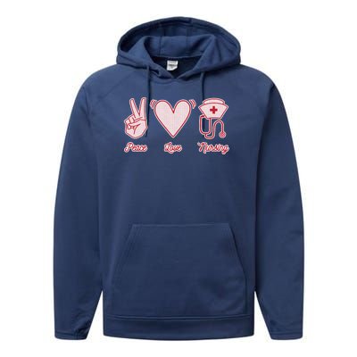 Peace Love Nursing Performance Fleece Hoodie