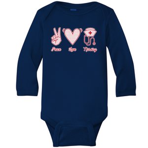 Peace Love Nursing Baby Long Sleeve Bodysuit