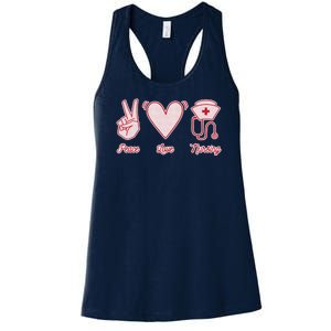 Peace Love Nursing Women's Racerback Tank