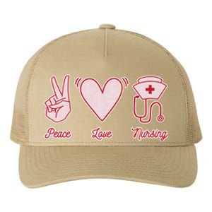 Peace Love Nursing Yupoong Adult 5-Panel Trucker Hat