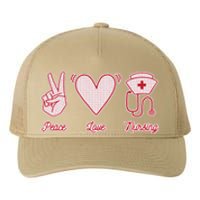 Peace Love Nursing Yupoong Adult 5-Panel Trucker Hat