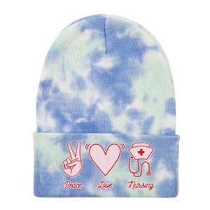 Peace Love Nursing Tie Dye 12in Knit Beanie