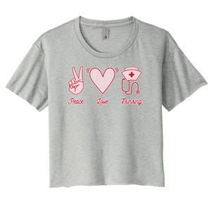 Peace Love Nursing Women's Crop Top Tee