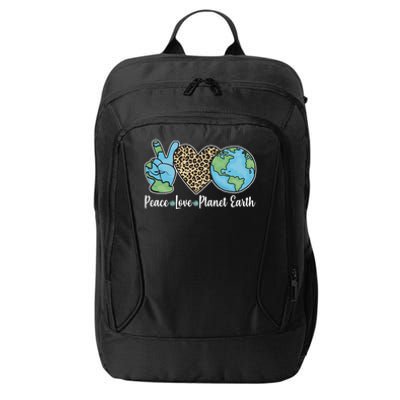 Peace Love Planet Earth Celebrate Earth Day City Backpack