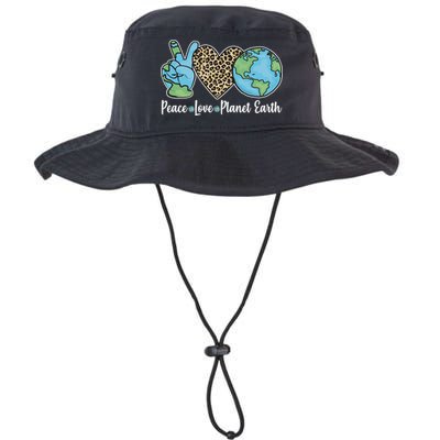 Peace Love Planet Earth Celebrate Earth Day Bucket Hat