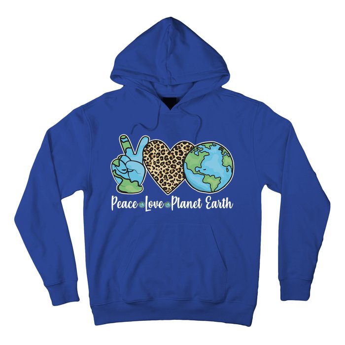 Peace Love Planet Earth Celebrate Earth Day Hoodie