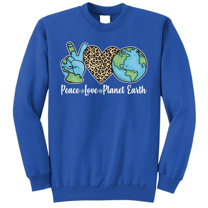 Peace Love Planet Earth Celebrate Earth Day Sweatshirt