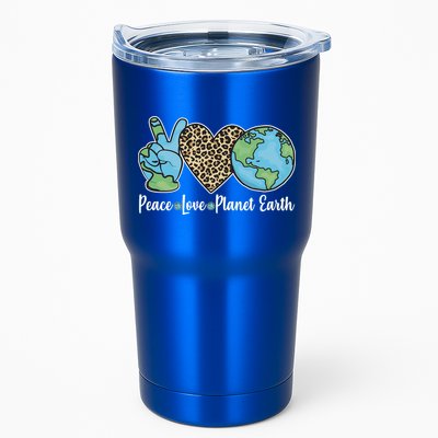 Peace Love Planet Earth Celebrate Earth Day Tumbler