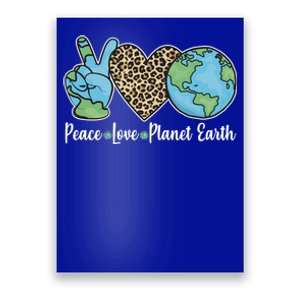 Peace Love Planet Earth Celebrate Earth Day Poster