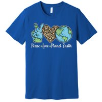 Peace Love Planet Earth Celebrate Earth Day Premium T-Shirt