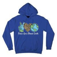 Peace Love Planet Earth Celebrate Earth Day Tall Hoodie