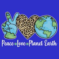 Peace Love Planet Earth Celebrate Earth Day Zip Tote Bag