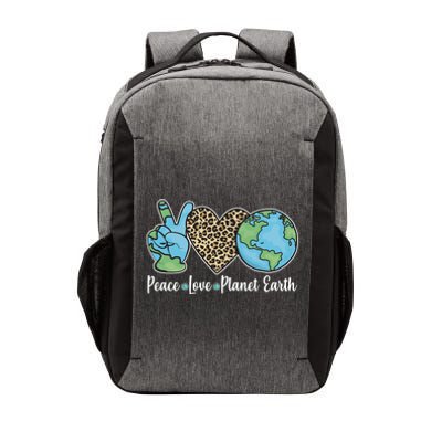 Peace Love Planet Earth Celebrate Earth Day Vector Backpack