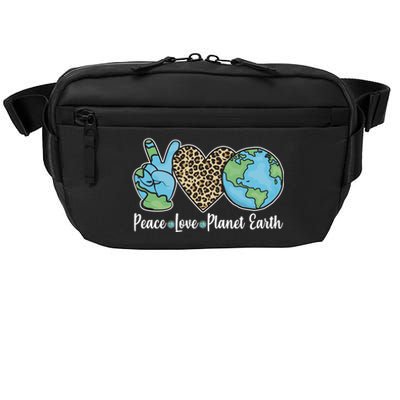 Peace Love Planet Earth Celebrate Earth Day Crossbody Pack