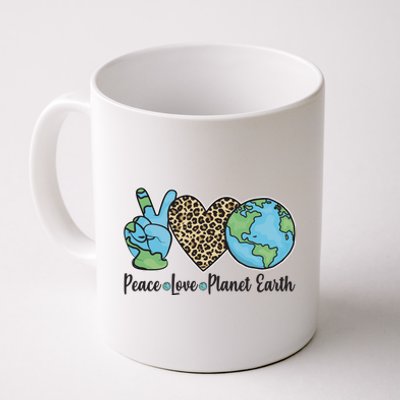 Peace Love Planet Earth Celebrate Earth Day Coffee Mug