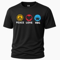 Peace Love RBG Ruth Bader Ginsburg Tribute Cooling Performance Crew T-Shirt