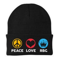 Peace Love RBG Ruth Bader Ginsburg Tribute Beanie