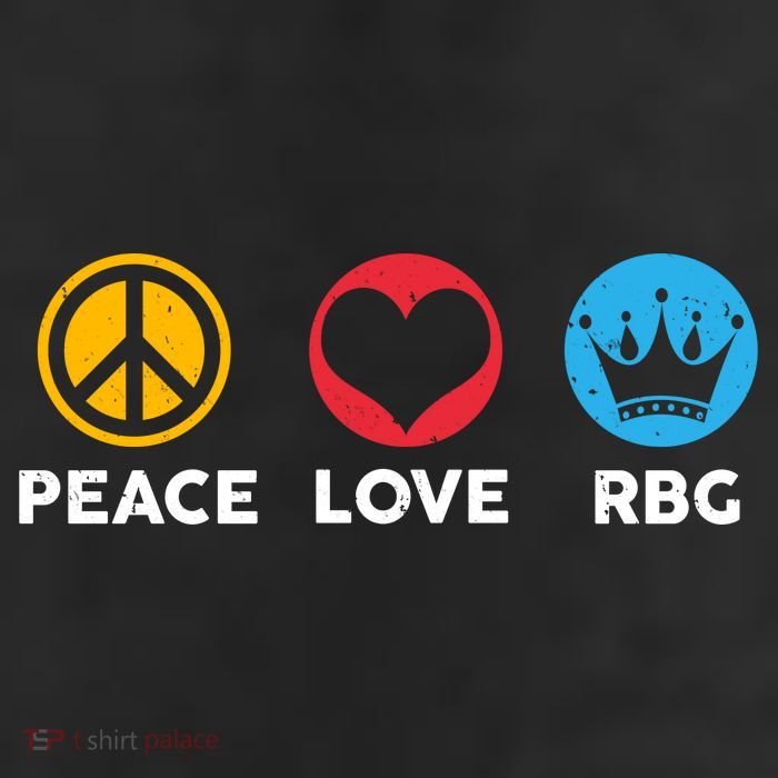 Peace Love RBG Ruth Bader Ginsburg Tribute Trucker Hat