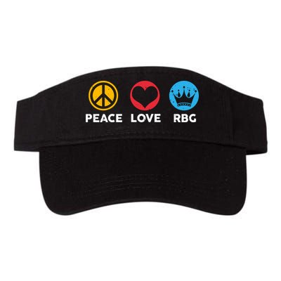 Peace Love RBG Ruth Bader Ginsburg Tribute Visor