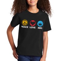 Peace Love RBG Ruth Bader Ginsburg Tribute Kids T-Shirt