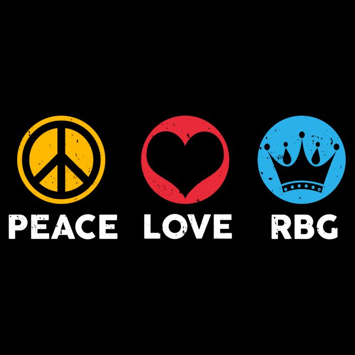 Peace Love RBG Ruth Bader Ginsburg Tribute Kids T-Shirt