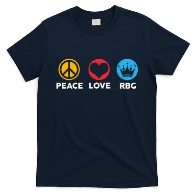 Peace Love RBG Ruth Bader Ginsburg Tribute T-Shirt