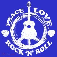 Peace Love Rock 'N' Roll Apron