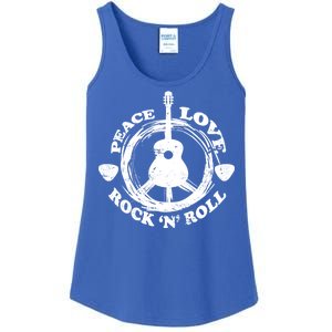 Peace Love Rock 'N' Roll Ladies Essential Tank