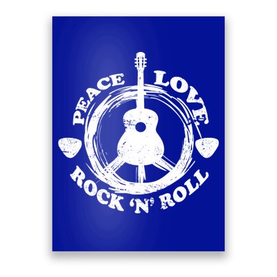 Peace Love Rock 'N' Roll Poster