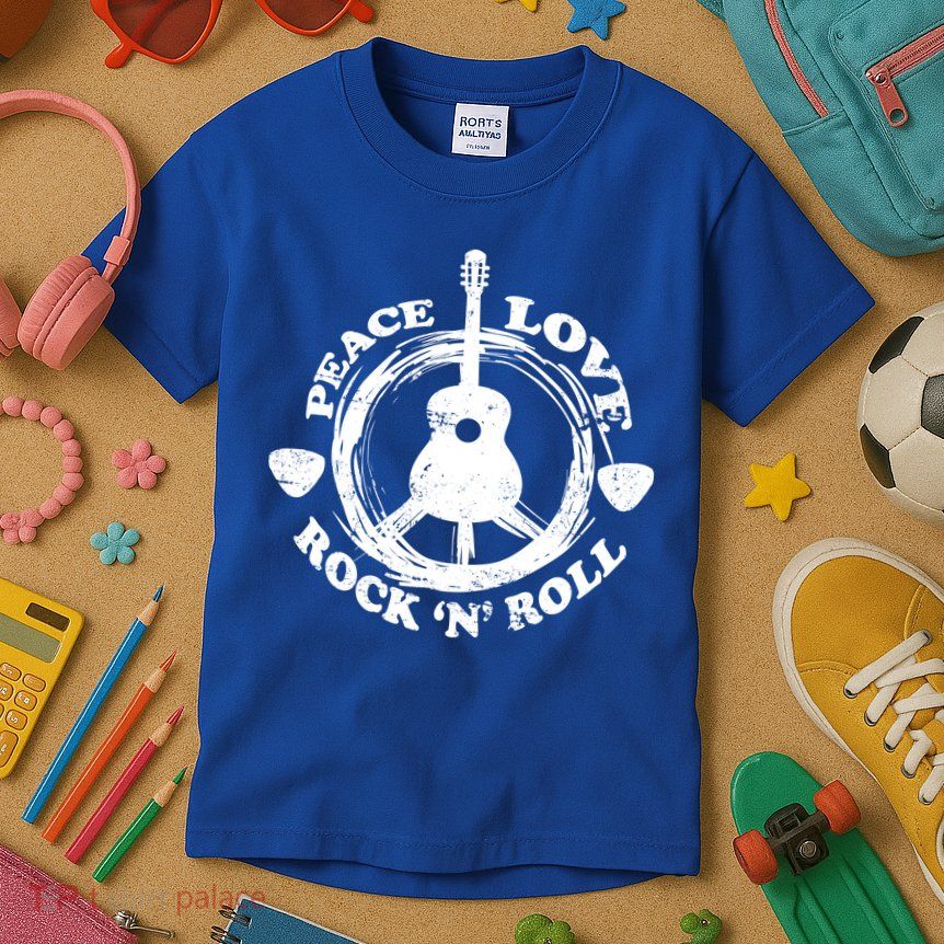 Peace Love Rock 'N' Roll Kids T-Shirt