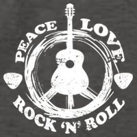 Peace Love Rock 'N' Roll Vector Backpack