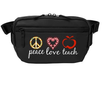 Peace Love Teach Crossbody Pack